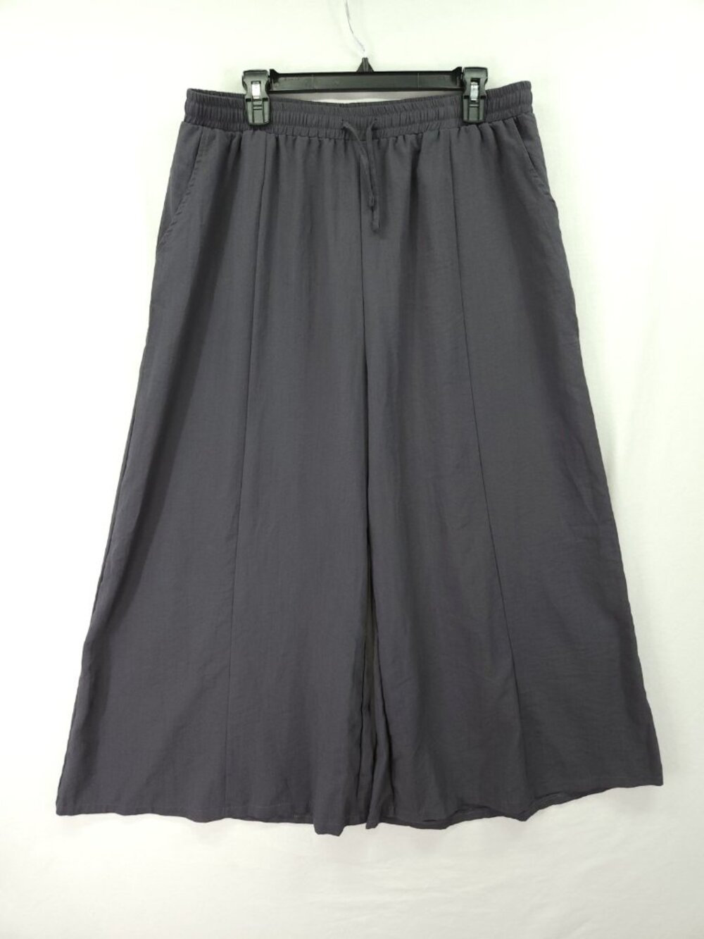 KTILG Pants Womens 2XL Linen Blend Wide Leg Drawstring Elastic Waist Casual